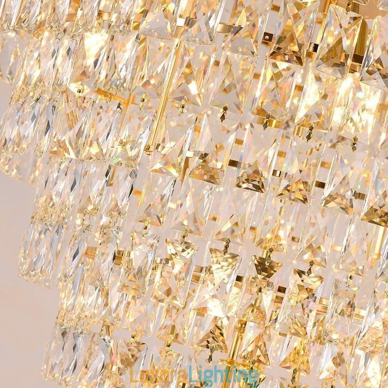 Designer Touch Decorative Modern Crystal Pendant Light Conical Ceiling Lamp