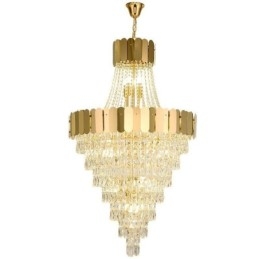 Designer Touch Decorative European Crystal Pendant Light Conical Hanging Lamp