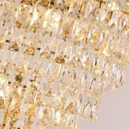 Designer Touch Decorative European Crystal Pendant Light Conical Hanging Lamp