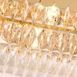 Designer Touch Decorative Crystal Pendant Light Luxury Oval Ceiling Light