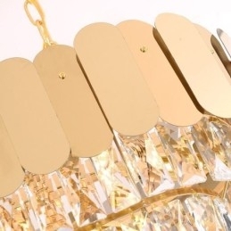 Designer Touch Decorative Crystal Pendant Light Luxury Oval Ceiling Light