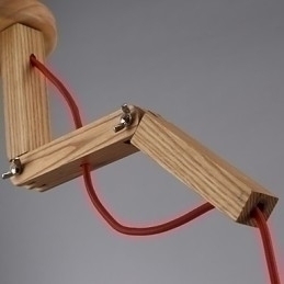 Designer Touch Decorative Chandelier Mini Style Modern Contemporary Wood Bamboo