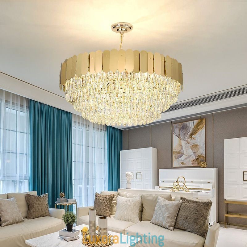 Designer Touch Decorative Modern Pendant light Crystal Round Hanging Ceiling Light