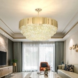 Designer Touch Decorative Modern Pendant light Crystal Round Hanging Ceiling Light