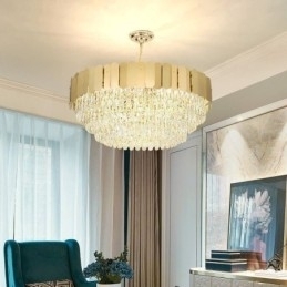 Designer Touch Decorative Modern Pendant light Crystal Round Hanging Ceiling Light