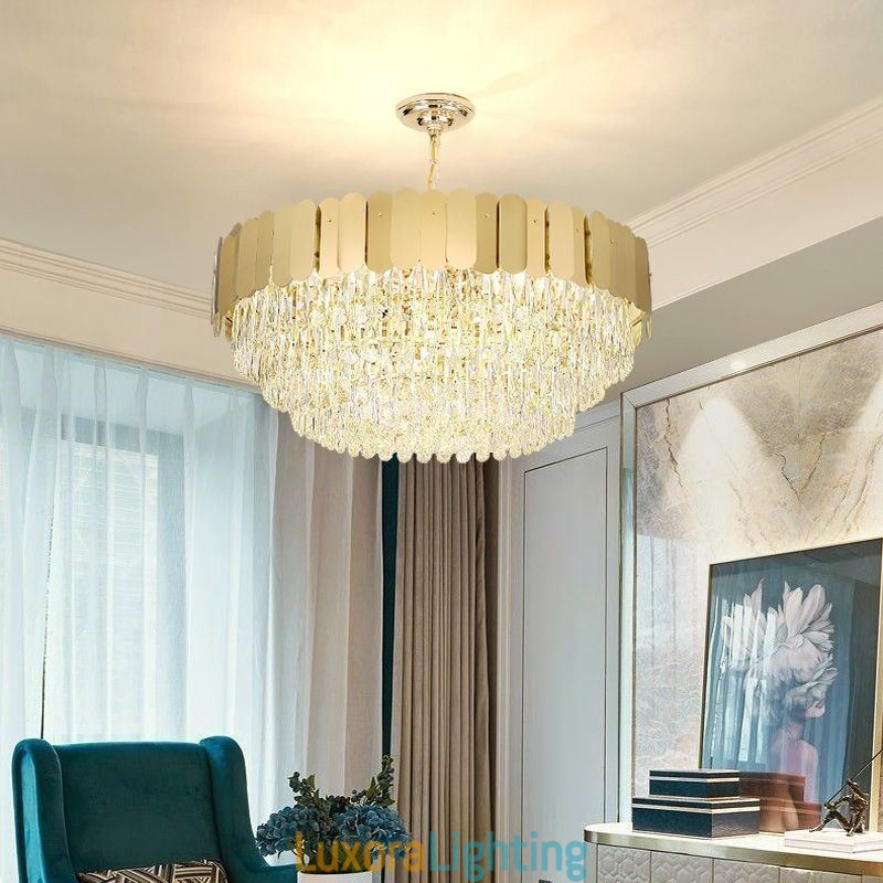 Designer Touch Decorative Modern Pendant light Crystal Round Hanging Ceiling Light