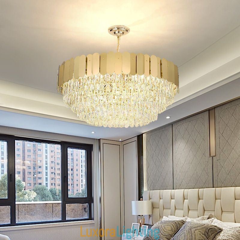 Designer Touch Decorative Modern Pendant light Crystal Round Hanging Ceiling Light