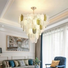 Designer Touch Decorative Crystal Elegant Leaf Pendant Light Ceiling Pendant Light