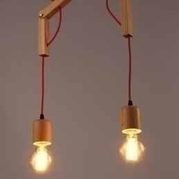 Designer Touch Decorative Chandelier Mini Style Modern Contemporary Wood Bamboo