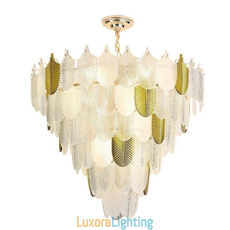 Designer Touch Decorative Crystal Elegant Leaf Pendant Light Ceiling Pendant Light