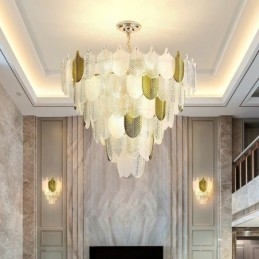 Designer Touch Decorative Crystal Elegant Leaf Pendant Light Ceiling Pendant Light