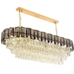 Designer Touch Decorative K9 Crystal Pendant Light Luxury Oval Hanging Light