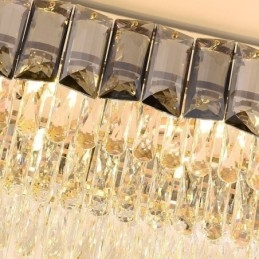 Designer Touch Decorative K9 Crystal Pendant Light Luxury Oval Hanging Light