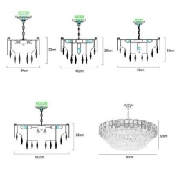 Designer Touch Decorative Crystal Pendant Light Contemporary Ceiling Lights Fixtures