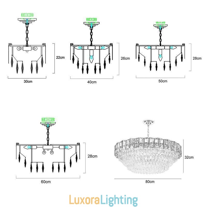 Designer Touch Decorative Crystal Pendant Light Contemporary Ceiling Lights Fixtures