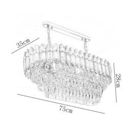 Designer Touch Decorative Modern Crystal Pendant Light Luxury Oval Ceiling Light