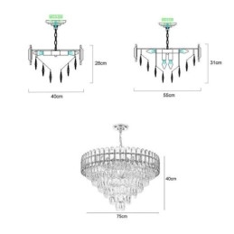 Designer Touch Decorative Modern Crystal Pendant Light Ceiling Lighting Fixture