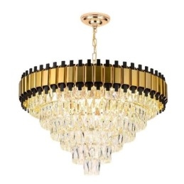 Designer Touch Decorative Luxury Crystal Pendant Light Round Ceiling Lighting