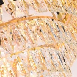 Designer Touch Decorative Luxury Crystal Pendant Light Round Ceiling Lighting