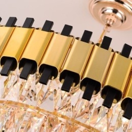 Designer Touch Decorative Luxury Crystal Pendant Light Round Ceiling Lighting