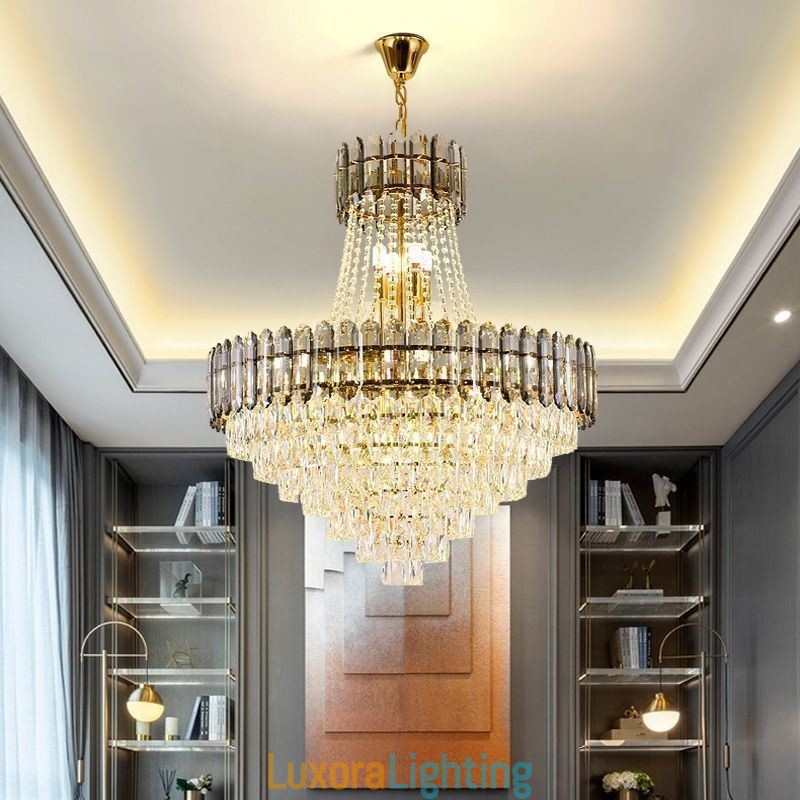 Designer Touch Decorative Modern Gold Crystal Pendant Lighting Hanging Light