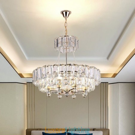 Designer Touch Decorative White Crystal Pendant Light Modern Ceiling Lights Hanging Lights
