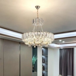 Designer Touch Decorative White Crystal Pendant Light Modern Ceiling Lights Hanging Lights
