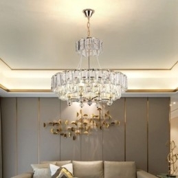 Designer Touch Decorative White Crystal Pendant Light Modern Ceiling Lights Hanging Lights