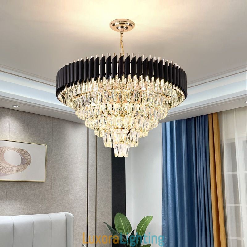 Designer Touch Decorative Luxury Crystal Pendant Light Ceiling Light 6 9 12 Lights