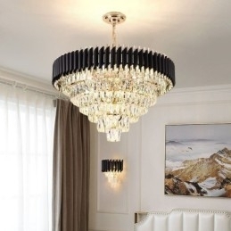 Designer Touch Decorative Luxury Crystal Pendant Light Ceiling Light 6 9 12 Lights