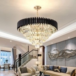Designer Touch Decorative Luxury Crystal Pendant Light Ceiling Light 6 9 12 Lights