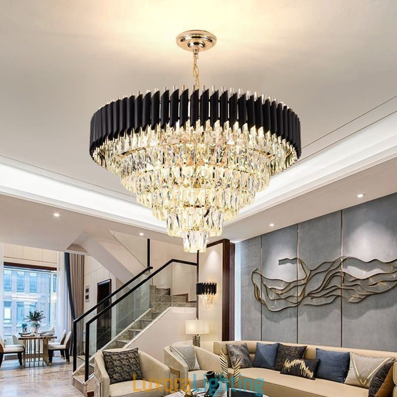 Designer Touch Decorative Luxury Crystal Pendant Light Ceiling Light 6 9 12 Lights