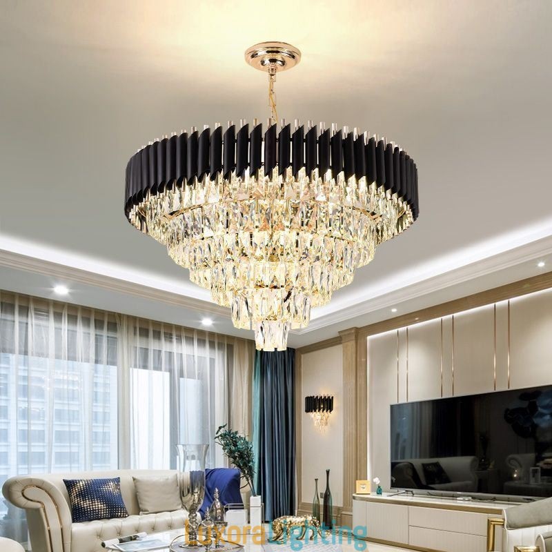 Designer Touch Decorative Luxury Crystal Pendant Light Ceiling Light 6 9 12 Lights