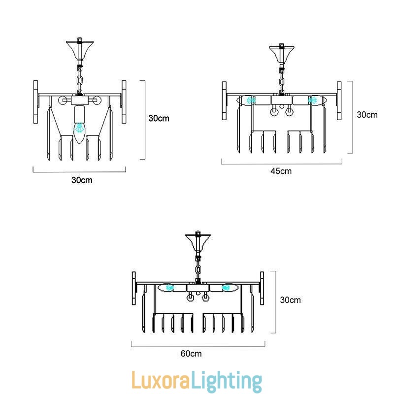 Designer Touch Decorative Modern K9 Crystal Pendant Light Ceiling Light