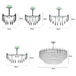 Designer Touch Decorative European Pendant Light Modern K9 Crystal Lighting