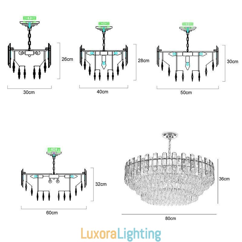 Designer Touch Decorative European Pendant Light Modern K9 Crystal Lighting