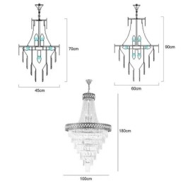 Designer Touch Decorative Luxurious Pendant Light Crystal Ceiling Light Fixture