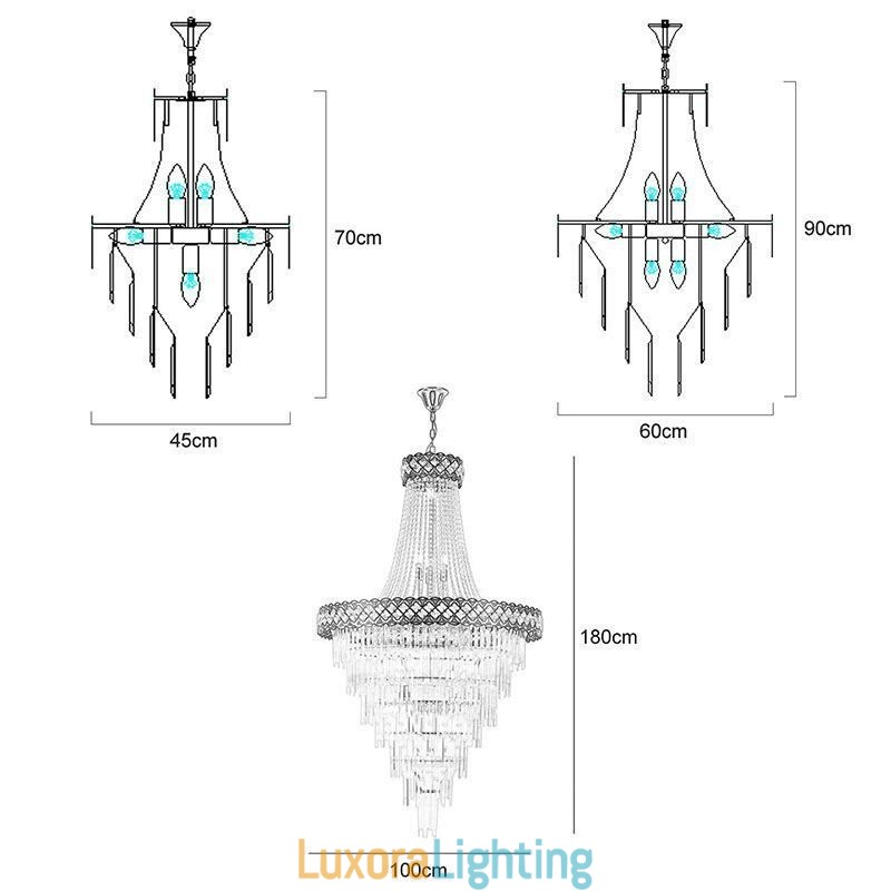 Designer Touch Decorative Luxurious Pendant Light Crystal Ceiling Light Fixture