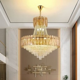 Designer Touch Decorative European Crystal Pendant Light Contemporary Ceiling Lamp