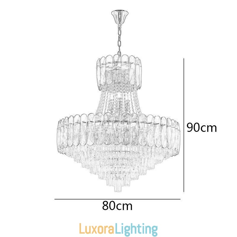Designer Touch Decorative European Crystal Pendant Light Contemporary Ceiling Lamp