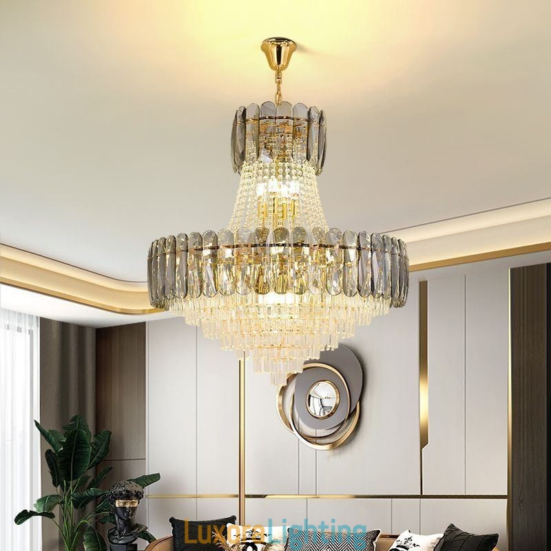 Designer Touch Decorative European Crystal Pendant Light Contemporary Ceiling Lamp