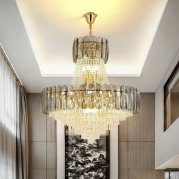 Designer Touch Decorative European Crystal Pendant Light Contemporary Ceiling Lamp