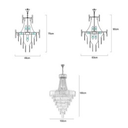 Designer Touch Decorative Gorgeous Pendant Light Crystal Ceiling Light Fixture