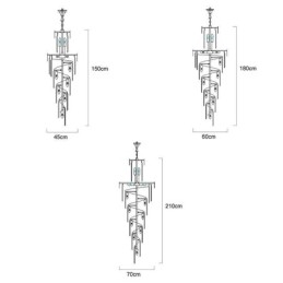 Designer Touch Decorative Luxury Pendant Light Large Hanging lamp 12 16 18 Lights