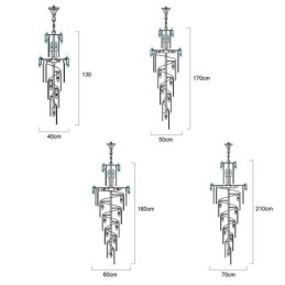 Designer Touch Decorative Crystal Pendant Light Modern Spectacular K9 Ceiling Light