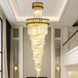 Designer Touch Decorative Crystal Pendant Light Modern Spectacular K9 Ceiling Light