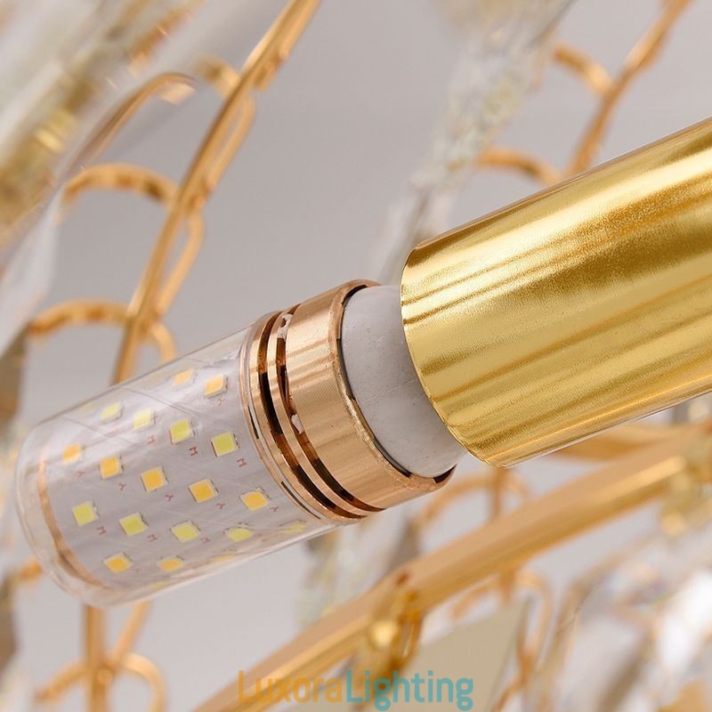 Designer Touch Decorative European Pendant Light Modern Spectacular K9 Ceiling Light