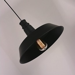 Designer Touch Decorative Black Modern Pendant Light in Circle Featured Lampshade