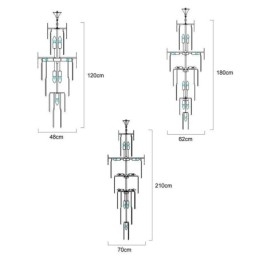 Designer Touch Decorative Modern Crystal Ceiling Light Fixture Pendant Lamp Dining Foyer