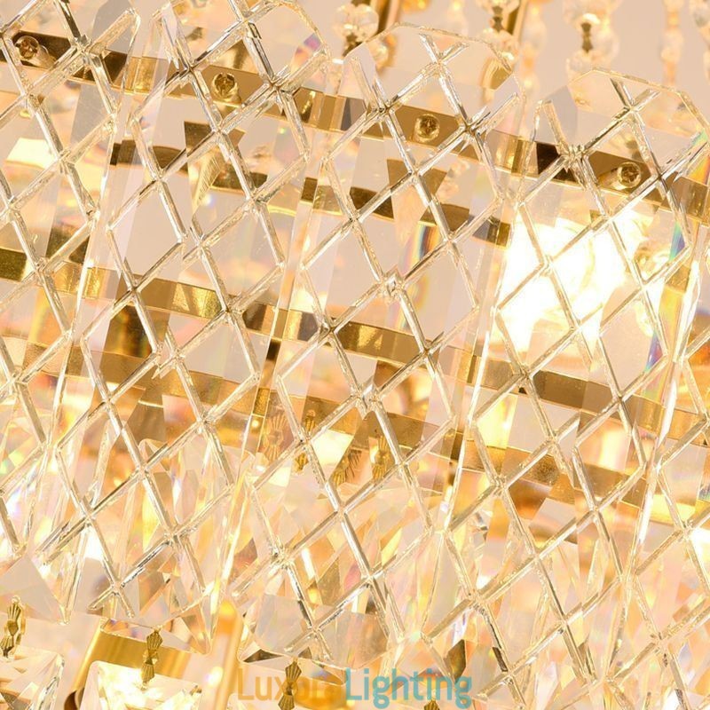 Designer Touch Decorative Modern Elegant Crystal Pendant Light Conical Ceiling Light